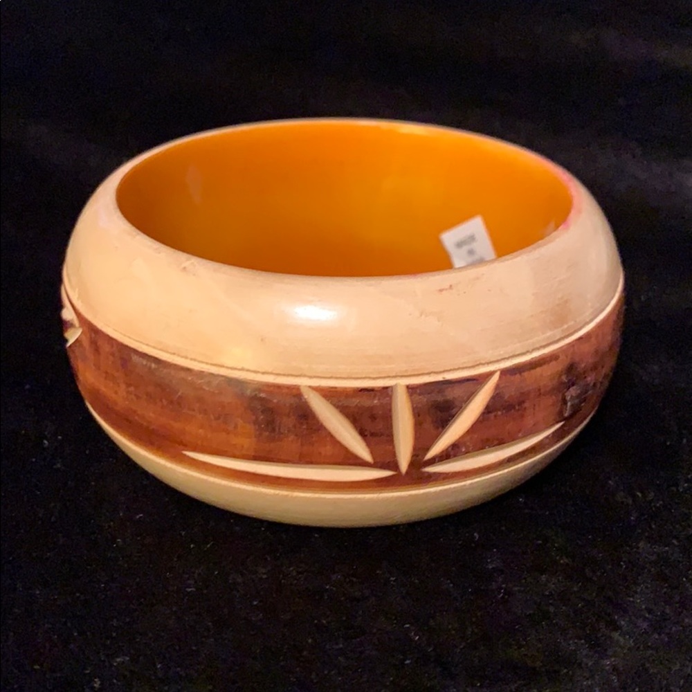 Carved Bangle Bracelet